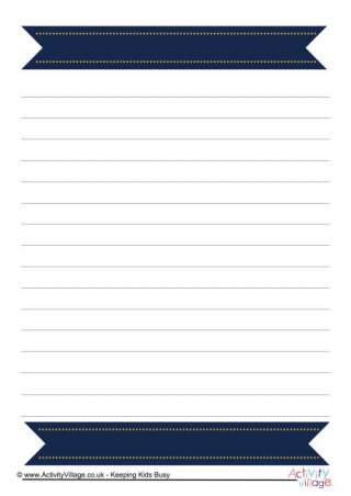 Pirate Writing Paper 6