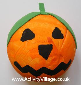 Polystyrene Pumpkin Craft