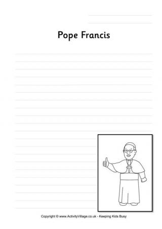 Pope Francis Worksheet