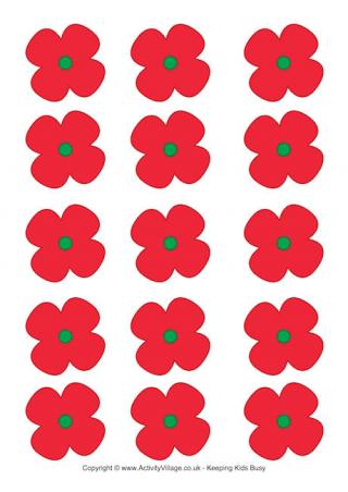 Free poppy template on sale to print