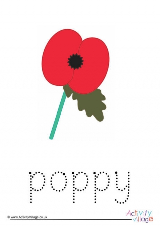 Poppy Word Tracing