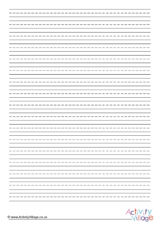 Printable Black and White Handwriting Paper (3/8-inch Portrait) for Letter  Paper
