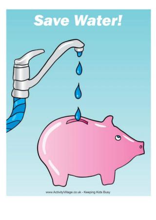 Poster - Save Water!