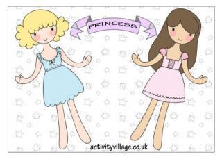 Free Printable Princess Paper Dolls for Royal Fun