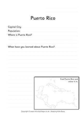 Puerto Rico Location Worksheet