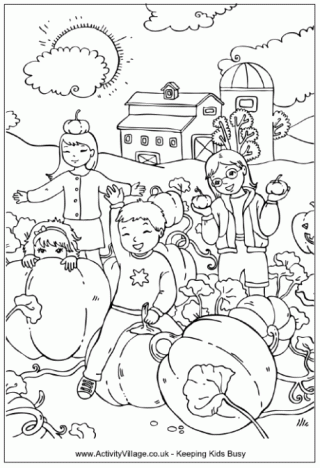 printable fall festival coloring pages