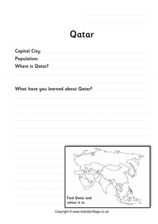 qatar fact worksheet