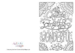 Colouring Cards for Kids