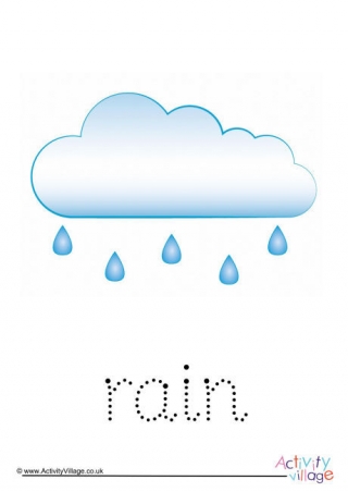 rain handwriting worksheet