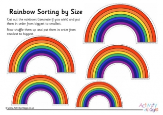 Rainbow Size Sorting