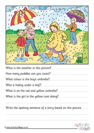 Weather Comprehension Worksheets