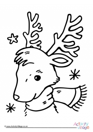 Reindeer Colouring Pages