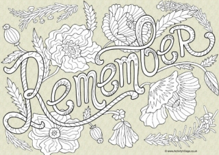 remembrance day online coloring pages