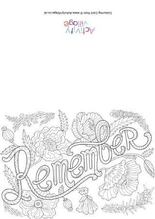 remembrance day online coloring pages