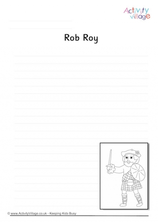 Rob Roy Colouring Page