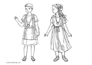 roman child clothing