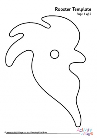 Rooster Template 3