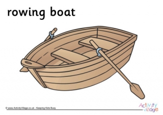 Rowing Boat Poster