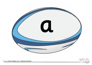 Rugby Ball Alphabet