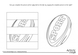 Complete the Rugby Ball Puzzle