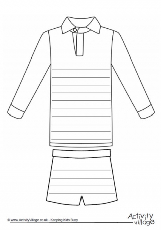 Rugby Kit Writing Frame