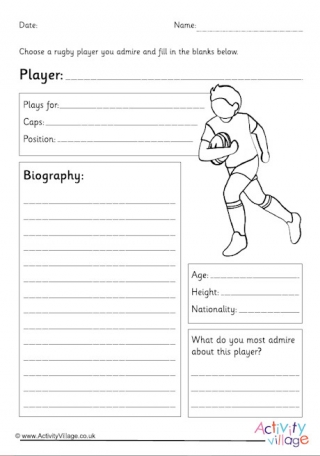 Rugby Player Profile