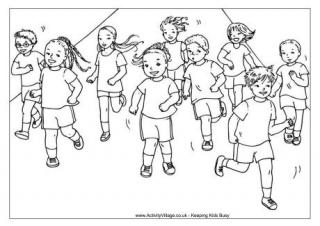 sports day school coloring pages