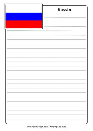 Russia Notebooking Page