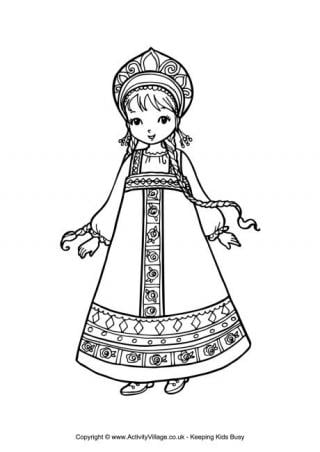 russia christmas coloring pages