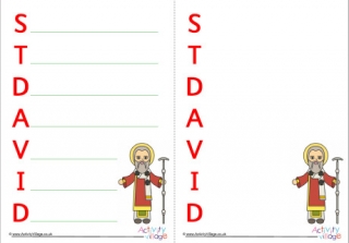 Saint David Acrostic Poem Printable