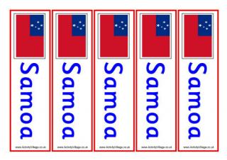 Download Samoa Flag Printables