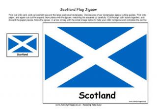 Scotland Flag Printables For Kids