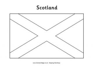 Scotland Flag Printables For Kids