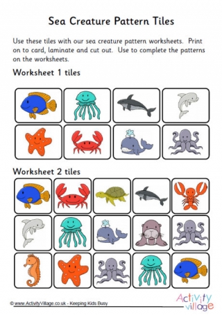 Animal Pattern Worksheets