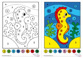 Color By Numbers For Kids Ages 6-8: Dinosaur, Sea Life, Unicorn
