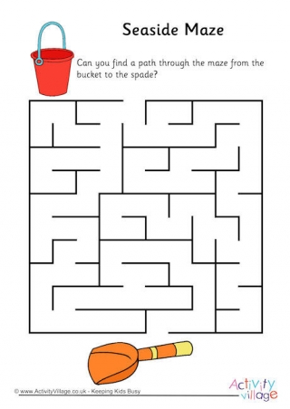 seaside maze mazes puzzles