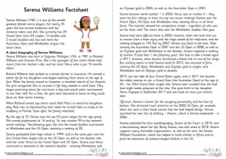 Who is Serena Williams? Facts for Kids