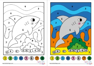 Color By Numbers For Kids Ages 6-8: Dinosaur, Sea Life, Unicorn