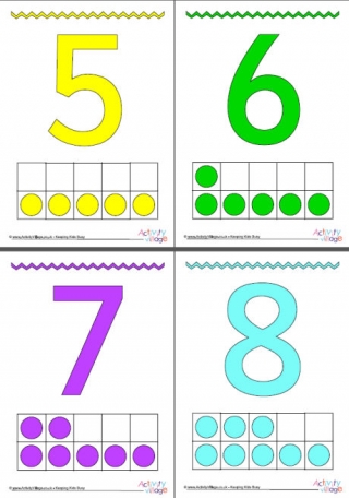 printable number posters for classroom and home
