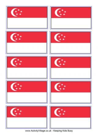 Singapore Flag Printable