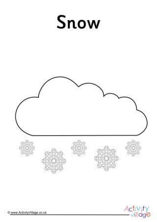 snowy weather coloring pages
