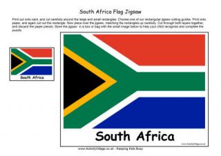 South Africa Flag Jigsaw