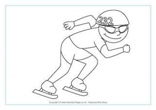 winter olympic sports coloring pages