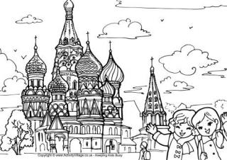 russia christmas coloring pages