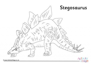 stegosaurus colouring in