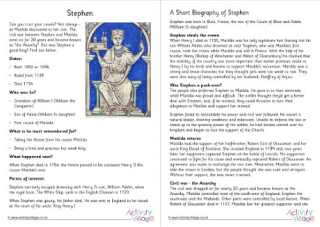 Stephen Fact Sheet