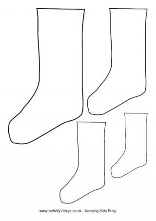 Christmas Stocking Template - Large