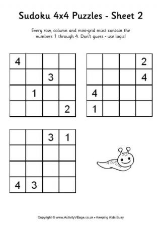 Sudoku 4x4 Puzzle 2