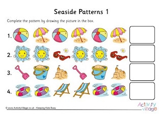 summer pattern worksheets