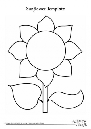 Printable Flower Stem Template - Easter Template